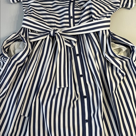 Kate Spade Striped Midi Shirt Dress - Picture 5 of 12
